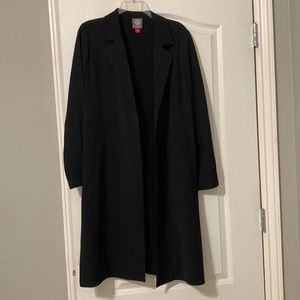 Black Vince Camuto Jacket/Long Blazer